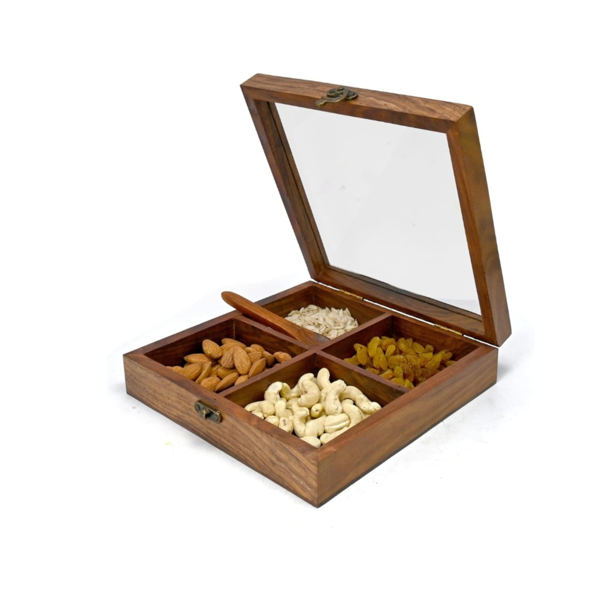 Natural Rosewood Spice Box